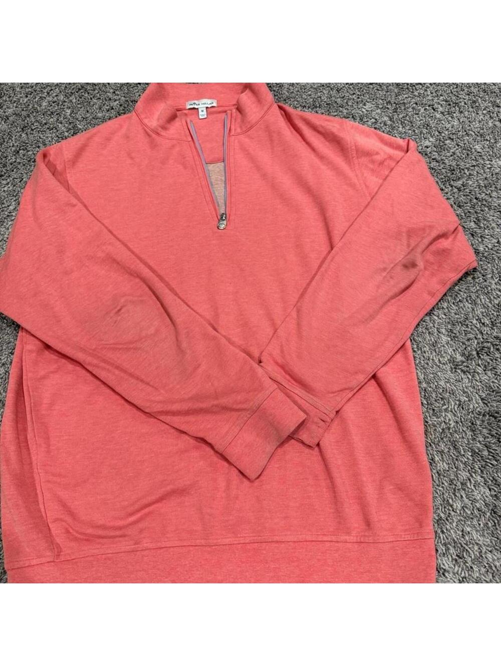 Peter Millar Coral Half-Zip Pullover Sweatshirt Medium